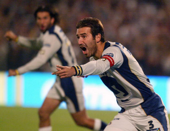 Joaquin Beltran of PUMAS (R) celebrates
