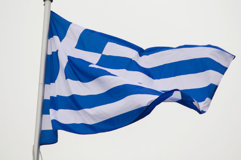 The national flag of Greece, officially the Hellenic