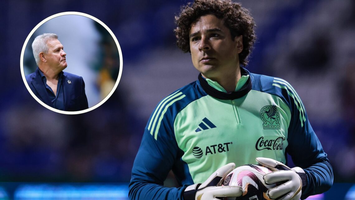 Guillermo Ochoa of Mexico warms up prior to the international friendly match between Mexico and Valencia at Cuauhtemoc Stadium on October 12, 2024 ...