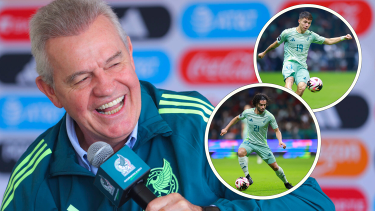 Head coach Javier Aguirre of Mexican National Team speaking about Rodrigo Huescas and César Huerta