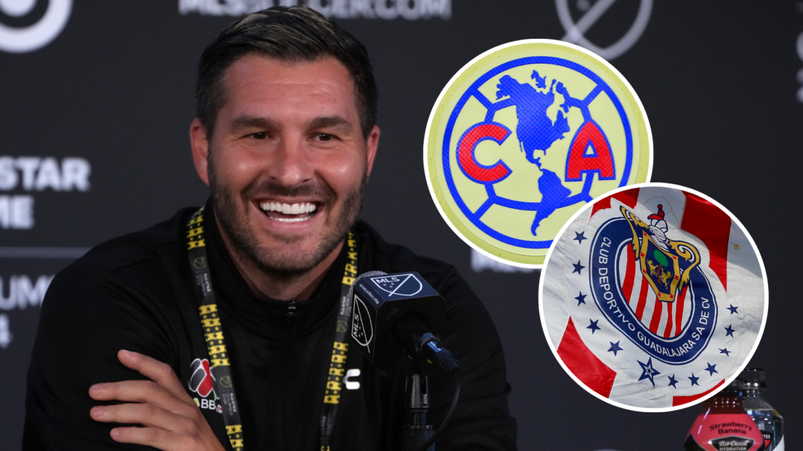 COLUMBUS, OHIO - JULY 22: Andre-Pierre Gignac of the LIGA MX All-Star addresses members of the media during the MLS All-Star Press Conference at Lo...