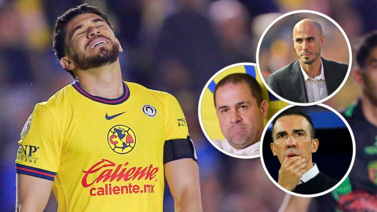 Henry Martin of America reacts during the 5th round match between America and FC Juarez as part of the Torneo Clausura 2025 Liga MX at Estadio Ciud...