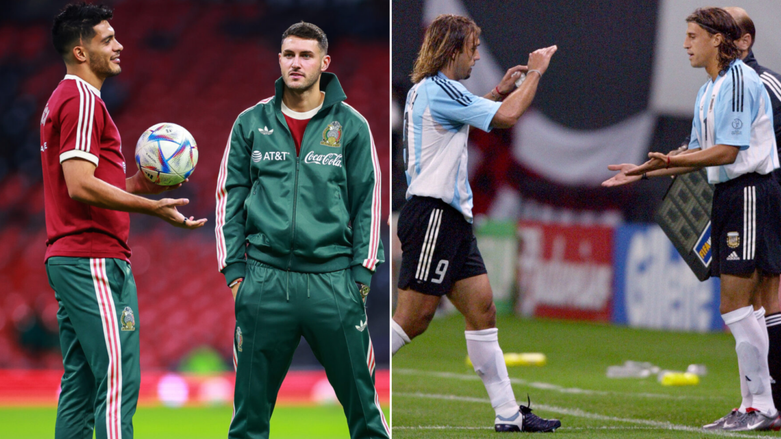 México enfrenta el dilema 'Crespo-Batistuta' de 2002 con Santiago Gimenez y Raúl Jiménez