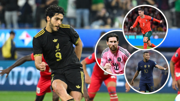 Raúl Jiménez, Lionel Messi, Kylian Mbappé and Cristiano Ronaldo