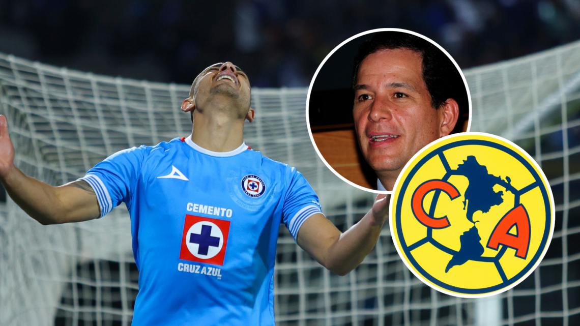 MEXICO CITY, MEXICO - FEBRUARY 08: Georgios Giakoumakis of Cruz Azul reacts during the 6th round match between Cruz Azul and Pachuca as part of the...