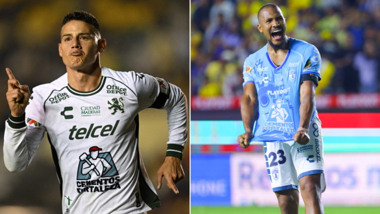 James Rodríguez and Salomón Rondón
