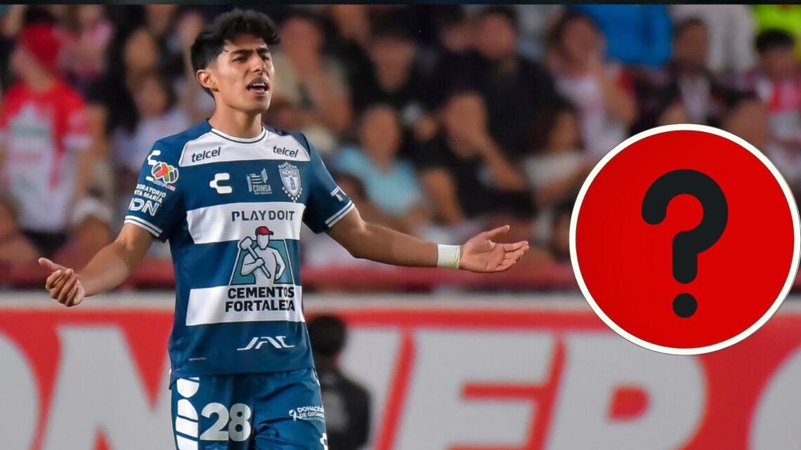 Elias Montiel of Pachuca celebrates after scoring the team's third goal during the 15th round match between Necaxa and Pachuca as part of the Torne...