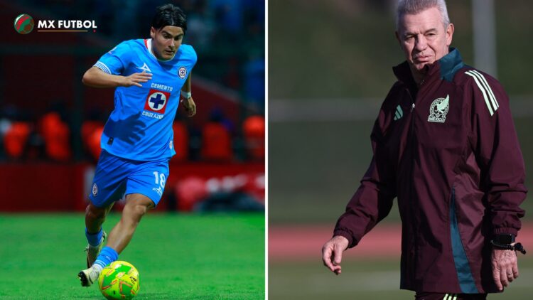 Luka Romero and Javier Aguirre