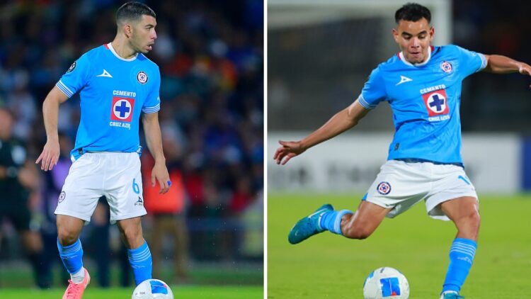 Erik Lira y Charly Rodríguez en partidos con Cruz Azul