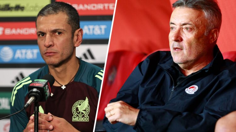 En la izquierda, Jaime Lozano, ex seleccionador de México. En la derecha, Domenec Torrent, ex entrenador del Atlético de San Luis. Ambos candidatos...