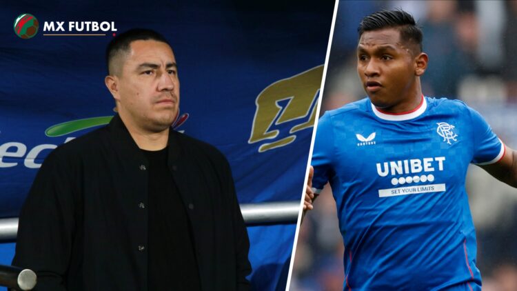 En la izquierda, Efraín Juárez, entrenador de Pumas UNAM. En la derecha Alfredo Morelos, delantero del Atlético Nacional.