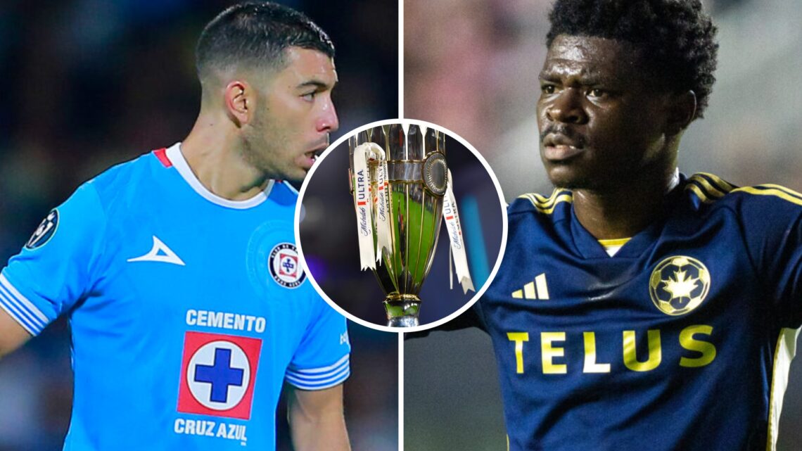 Erik Lira con Cruz Azul / Emmanuel Sabbi con el Vancouver / Trofeo de la Concacaf Champions Cup