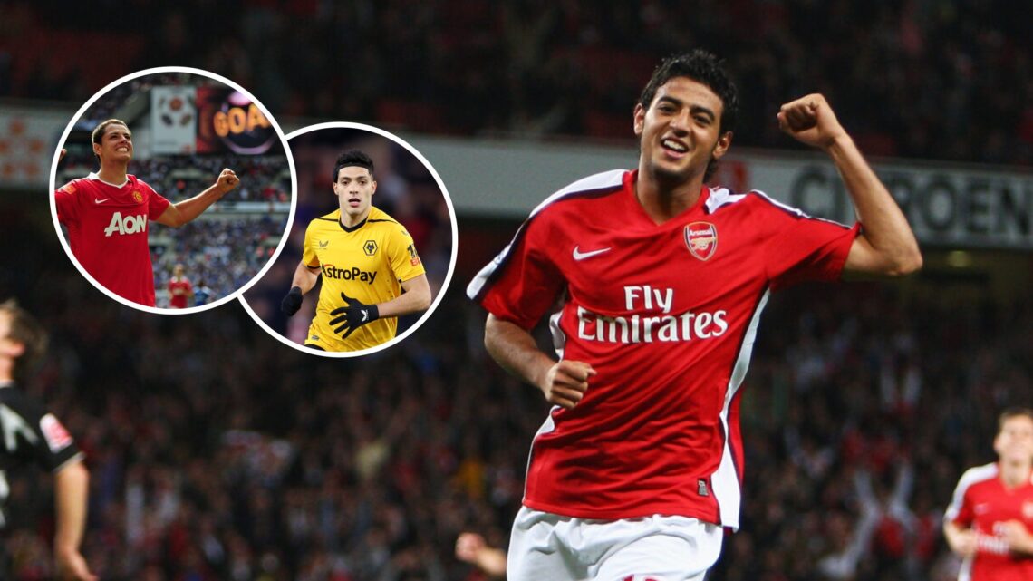 Carlos Vela, Raúl Jiménez and Javier Hernández playing in England
