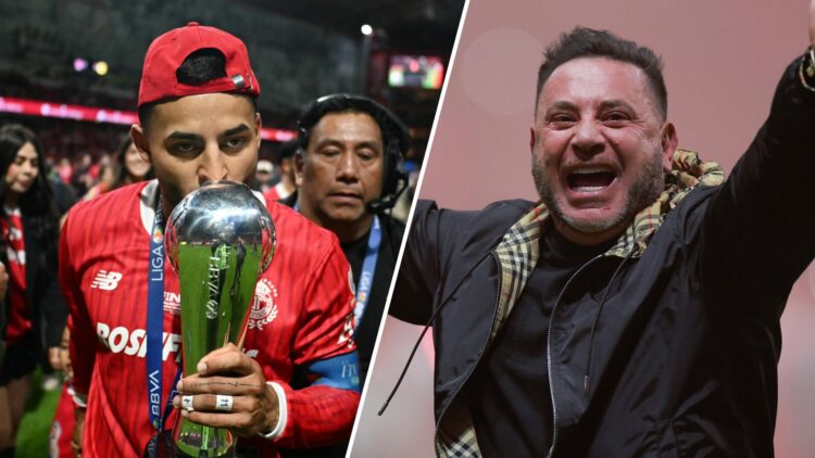 Alexis Vega and Antonio Mohamed with Toluca