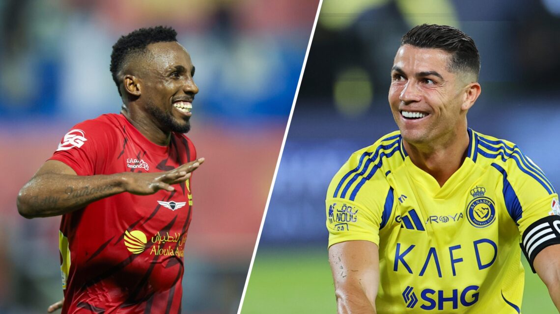 Julián Quiñones and Cristiano Ronaldo in the Saudi Pro League