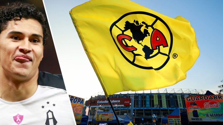 Izquierda: Jeremy Márquez con Atlas. Derecha: Bandera del Club América