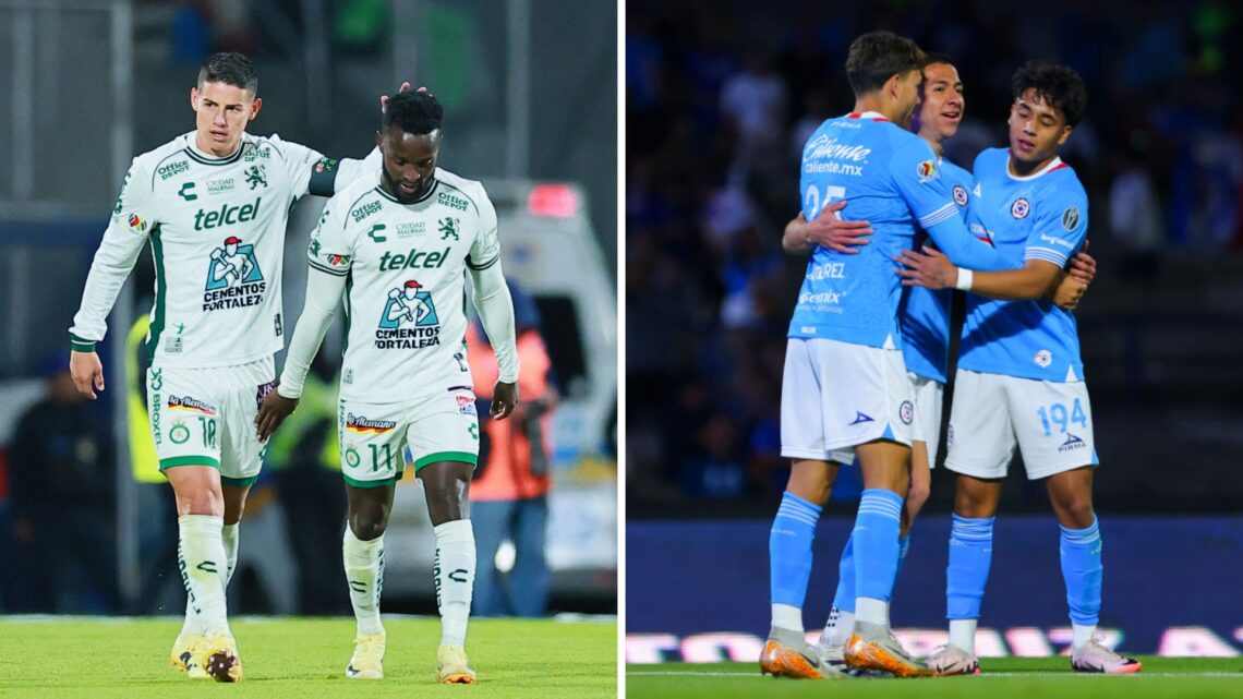 James Rodríguez y John Mendoza con León / Luis Gutiérrez, Andrés Montaño y Amaury Morales con Cruz Azul