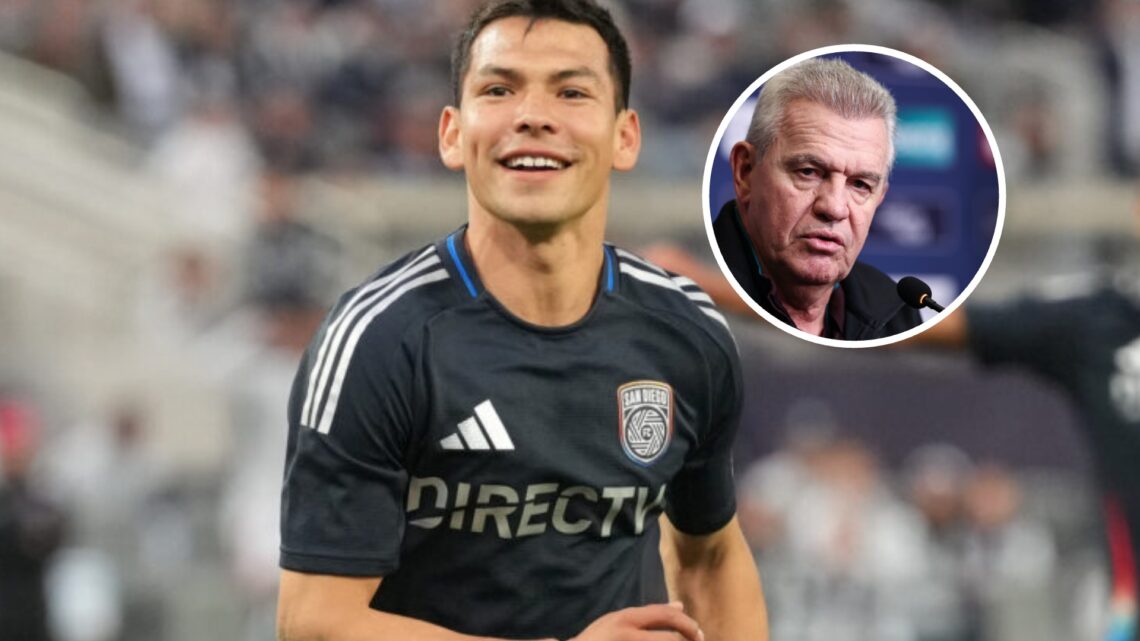 Hirving 'Chucky' Lozano, futbolista mexicano del San Diego FC, y Javier Aguirre, entrenador de la Selección de México.