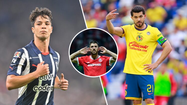 Óliver Torres, Paulinho and Henry Martín