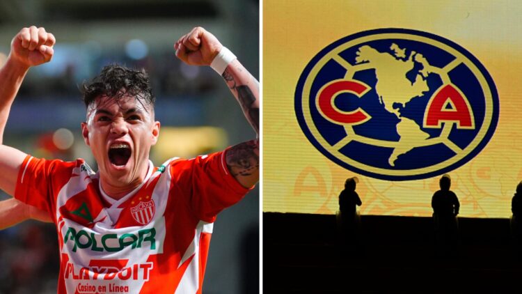 Izquierda: Emilio Lara. Derecha: Escudo del Club América