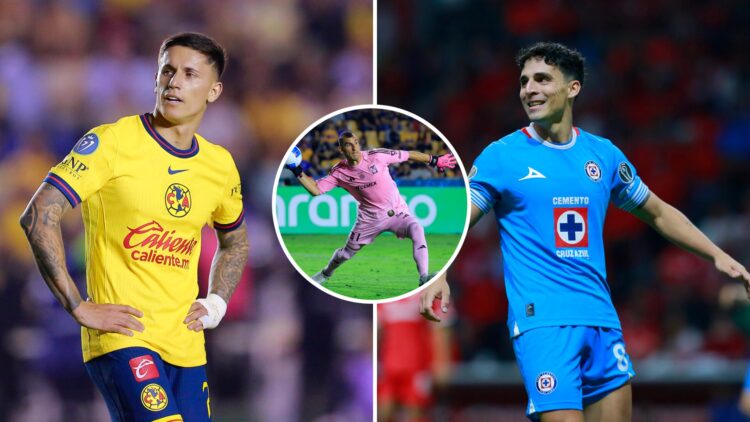 Brian Rodríguez, Nahuel Guzmán and Lorenzo Faravelli in the Clausura 2025 liguilla