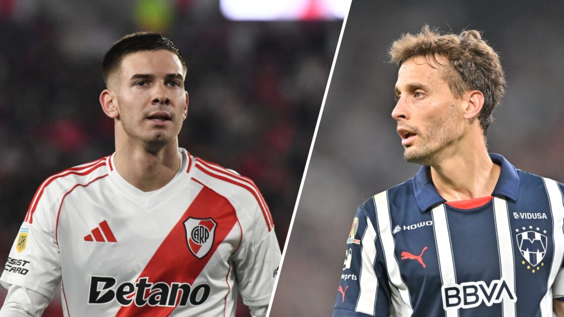 Franco Mastantuono and Sergio Canales, stars that will be playing for River Plate and Rayados